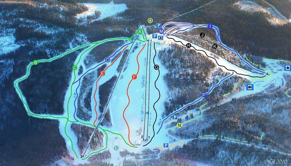 Pistekaart Bygdsiljum